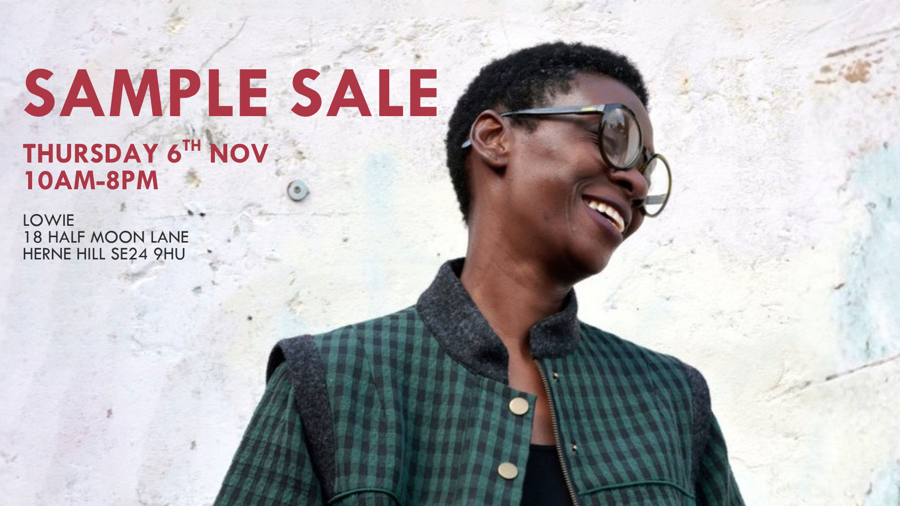 SAMPLE SALE - Thursday 6th November