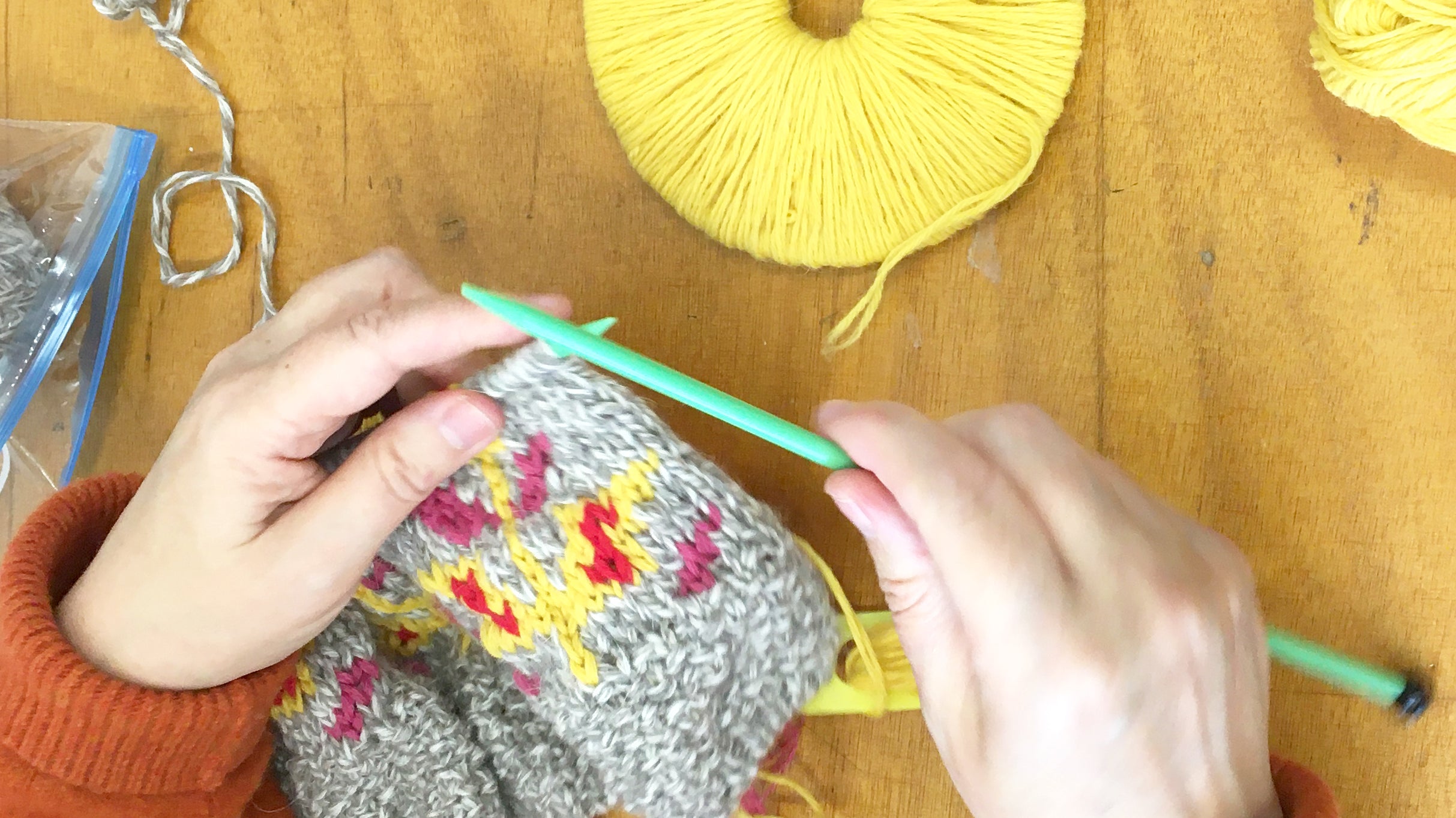 A note from Jo, our hand knitter