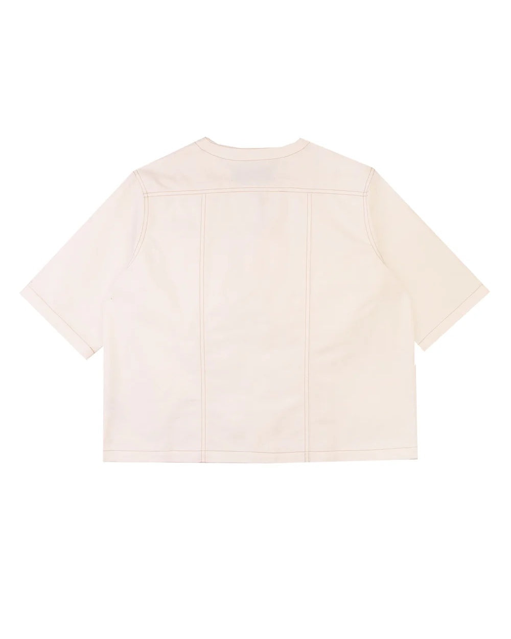 Beige t-shirt on a white background