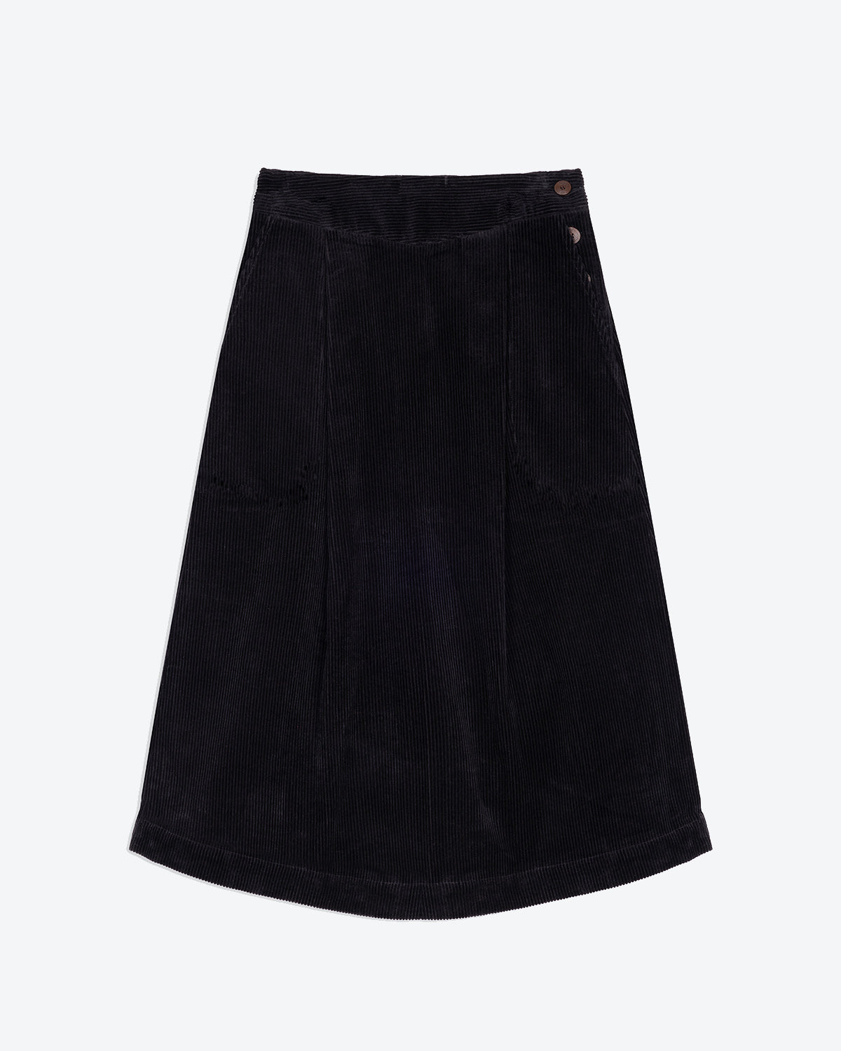 Black skirt on a white background