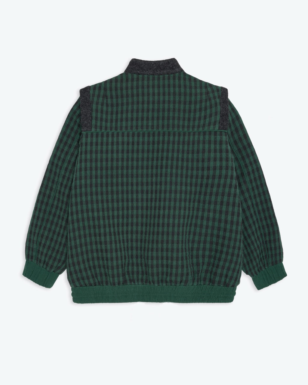 Lowie Green Check Bomber jacket on a white background