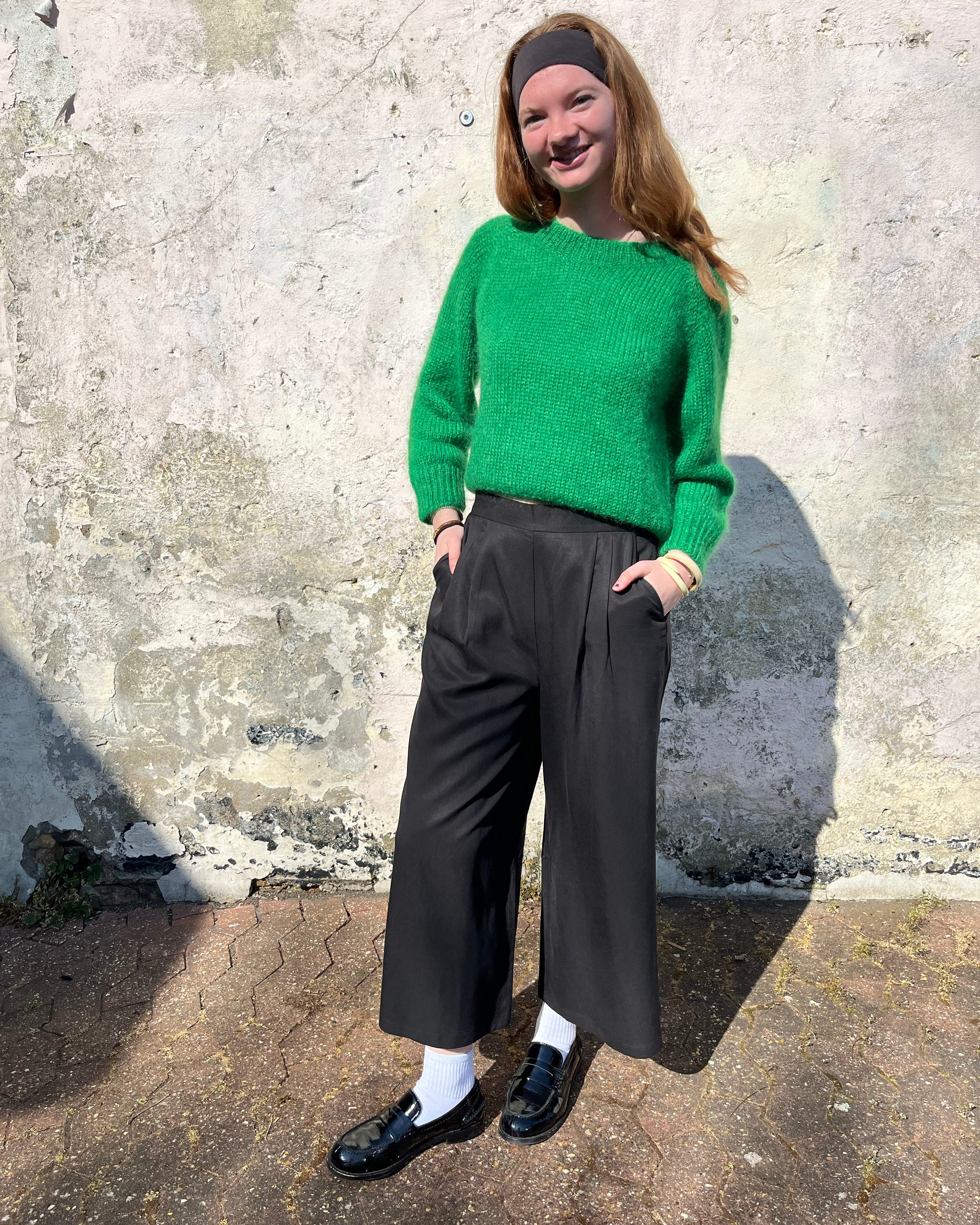 Lowie Black Lyocell Wide Leg Trouser2