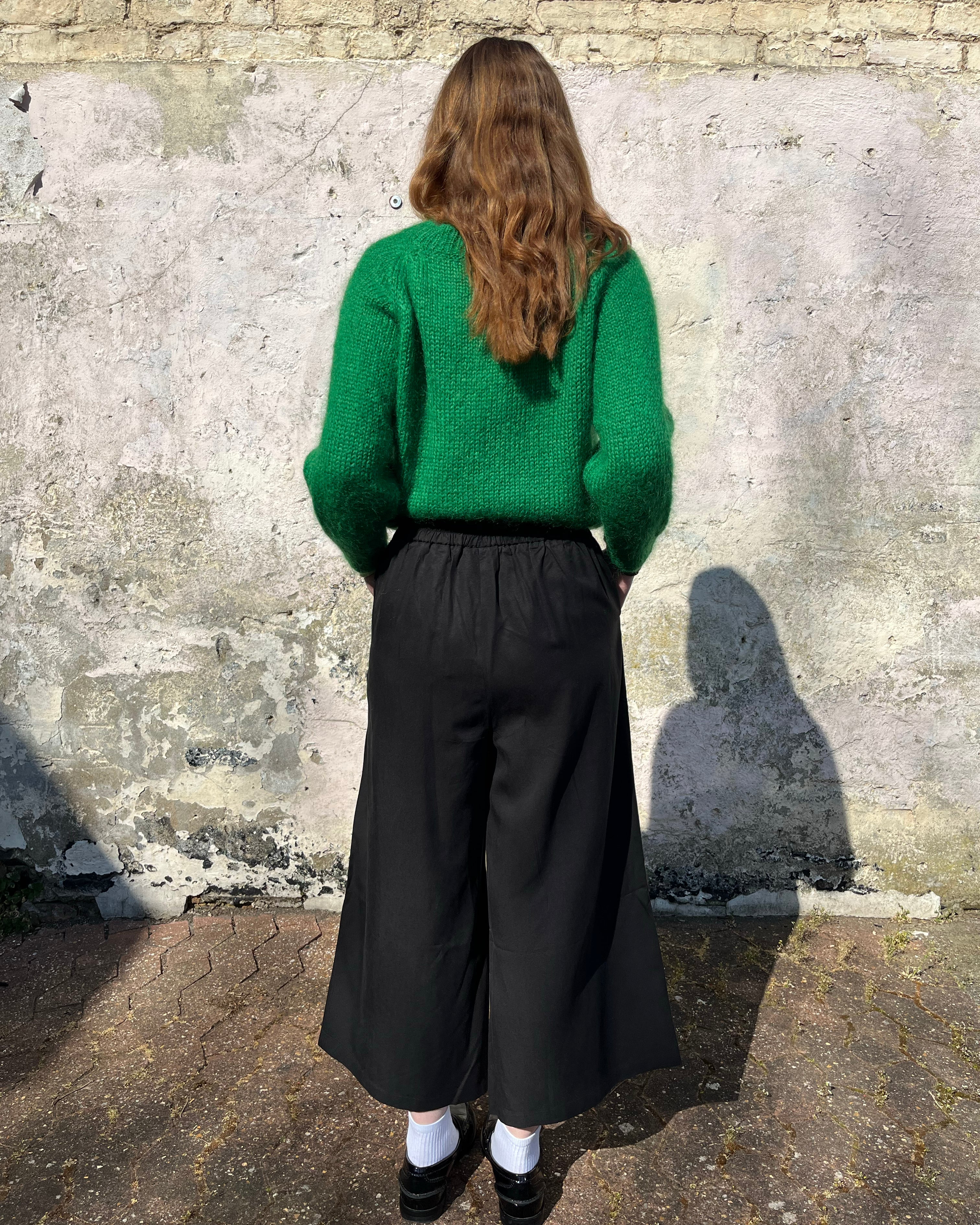 Lowie Black Lyocell Wide Leg Trouser 3