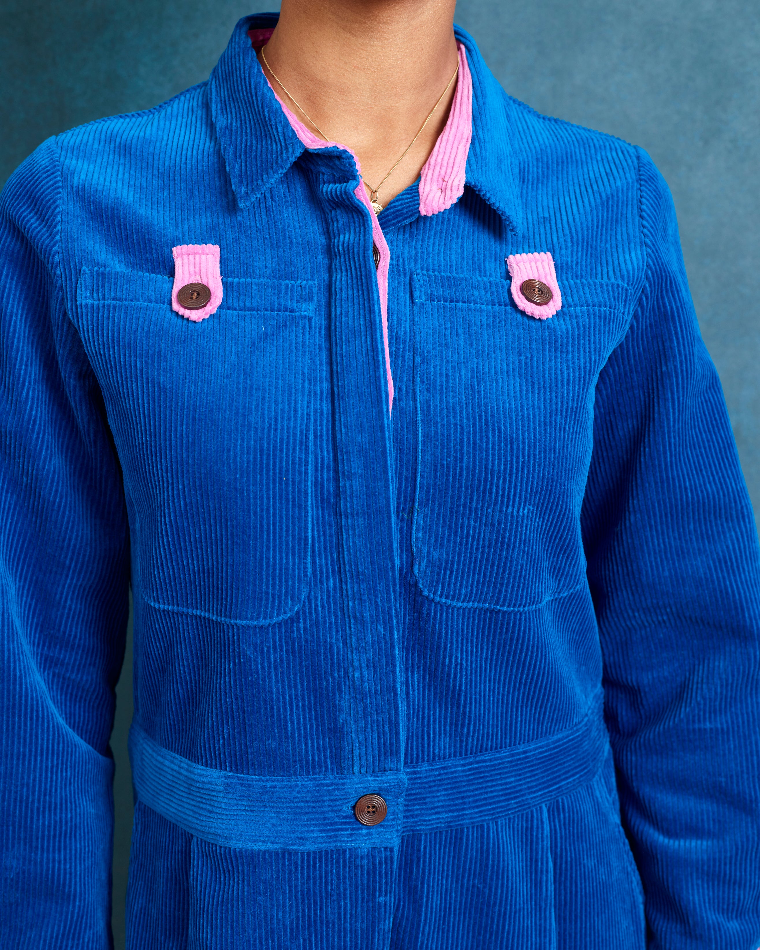 Lowie Cobalt Corduroy Boilersuit