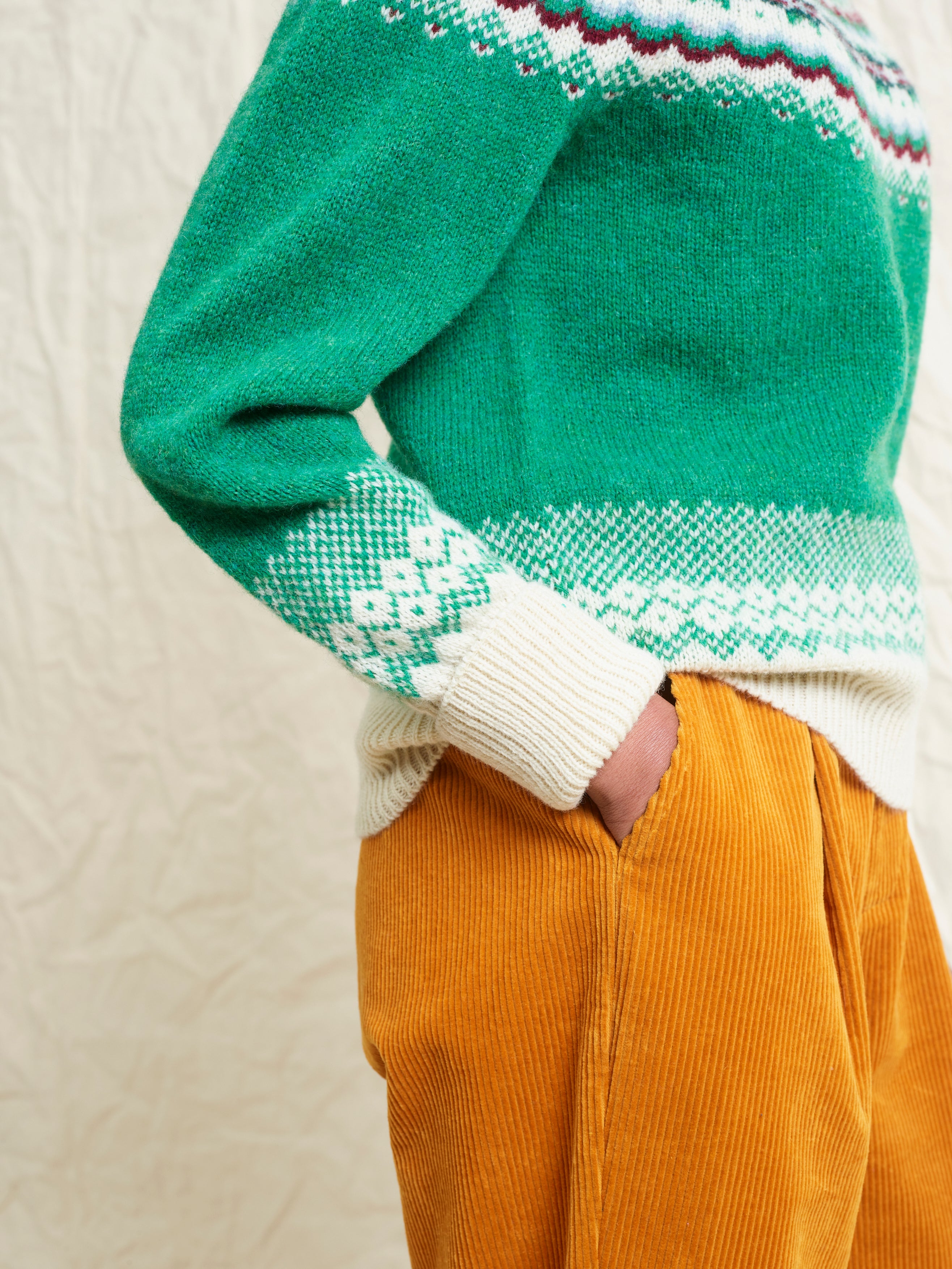 Lowie Green Caerphilly Fairisle Jumper