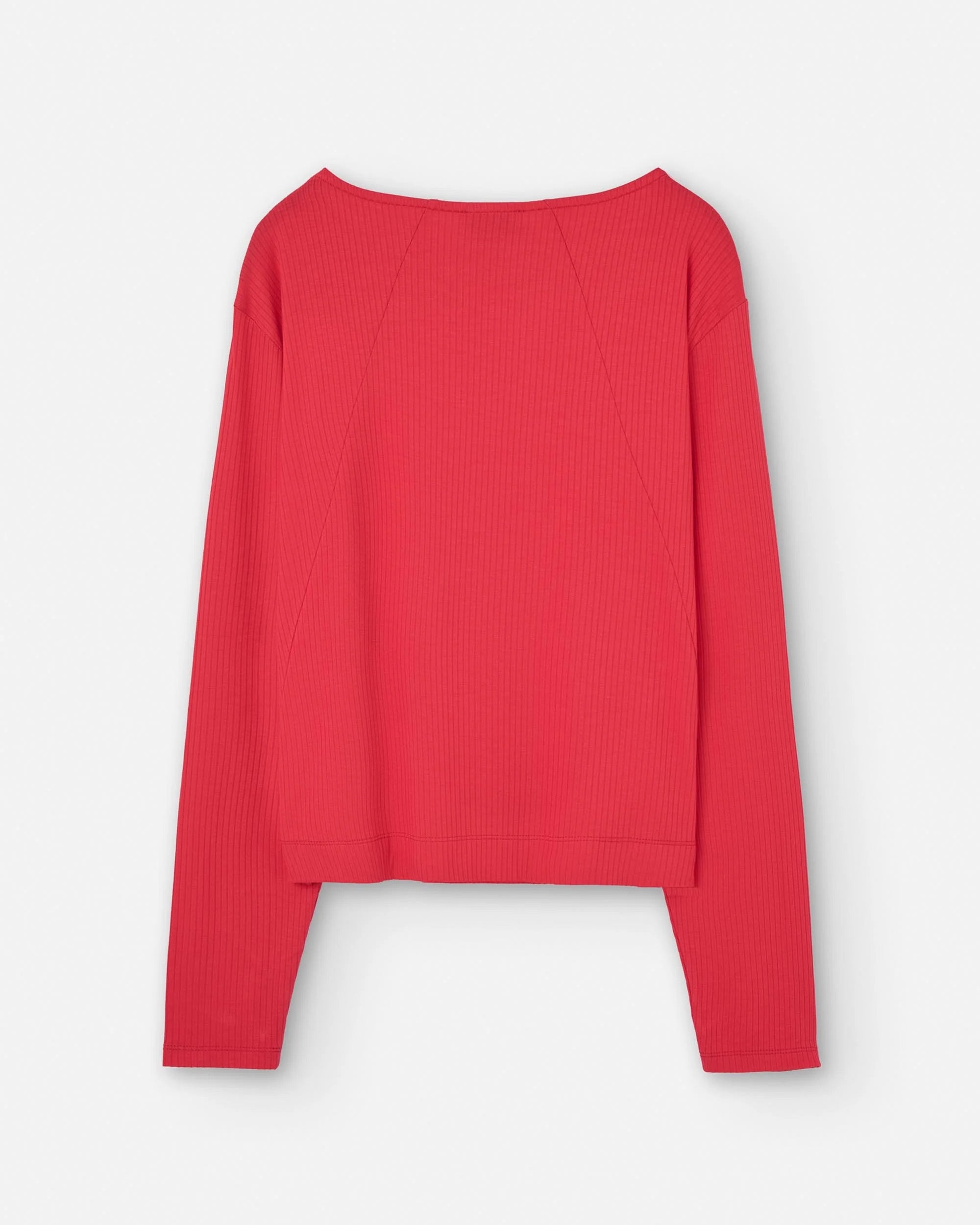 Red sweater on a white background