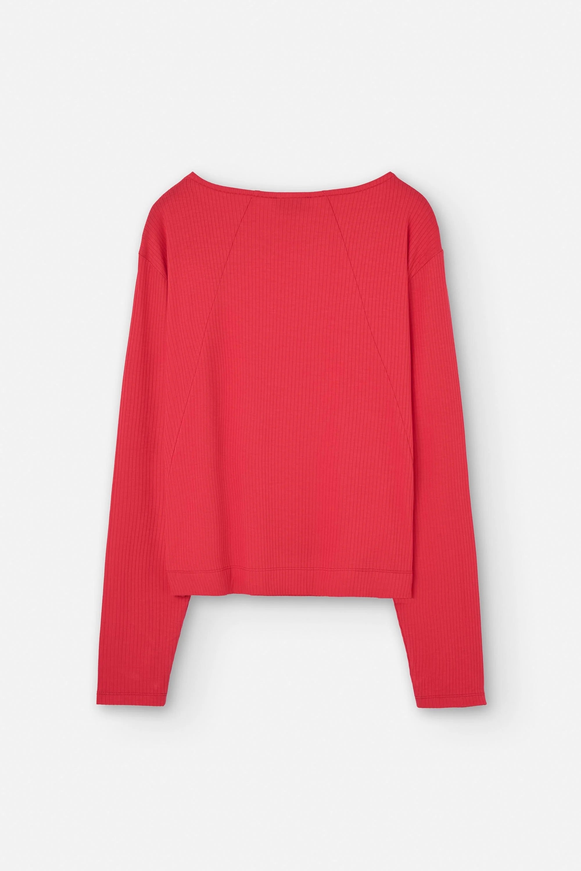 Red sweater on a white background