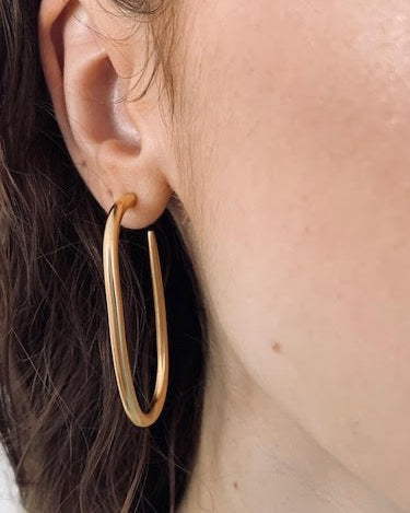 Mimi Et Toi Avelaine Gold Hoop Earrings