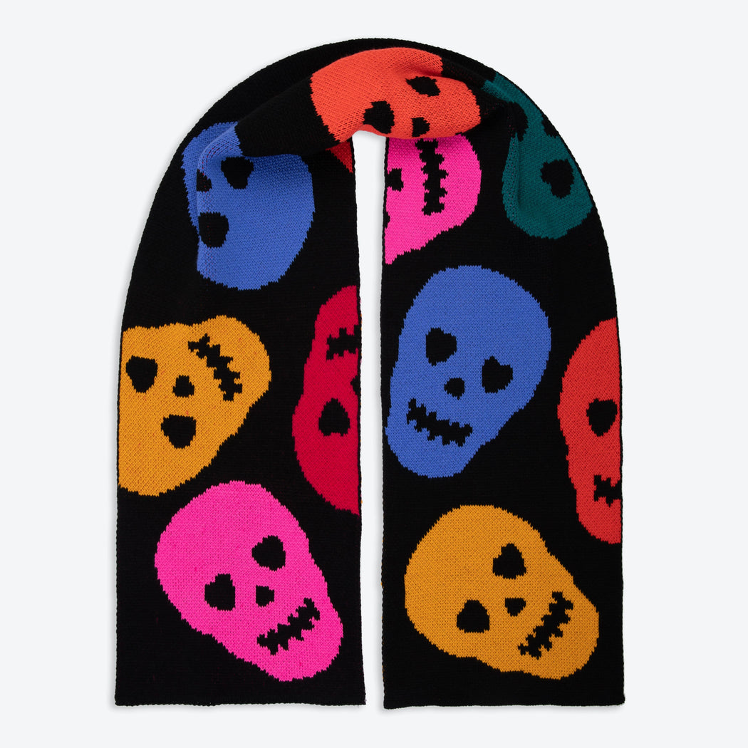 Miss Pompom Skull Scarf