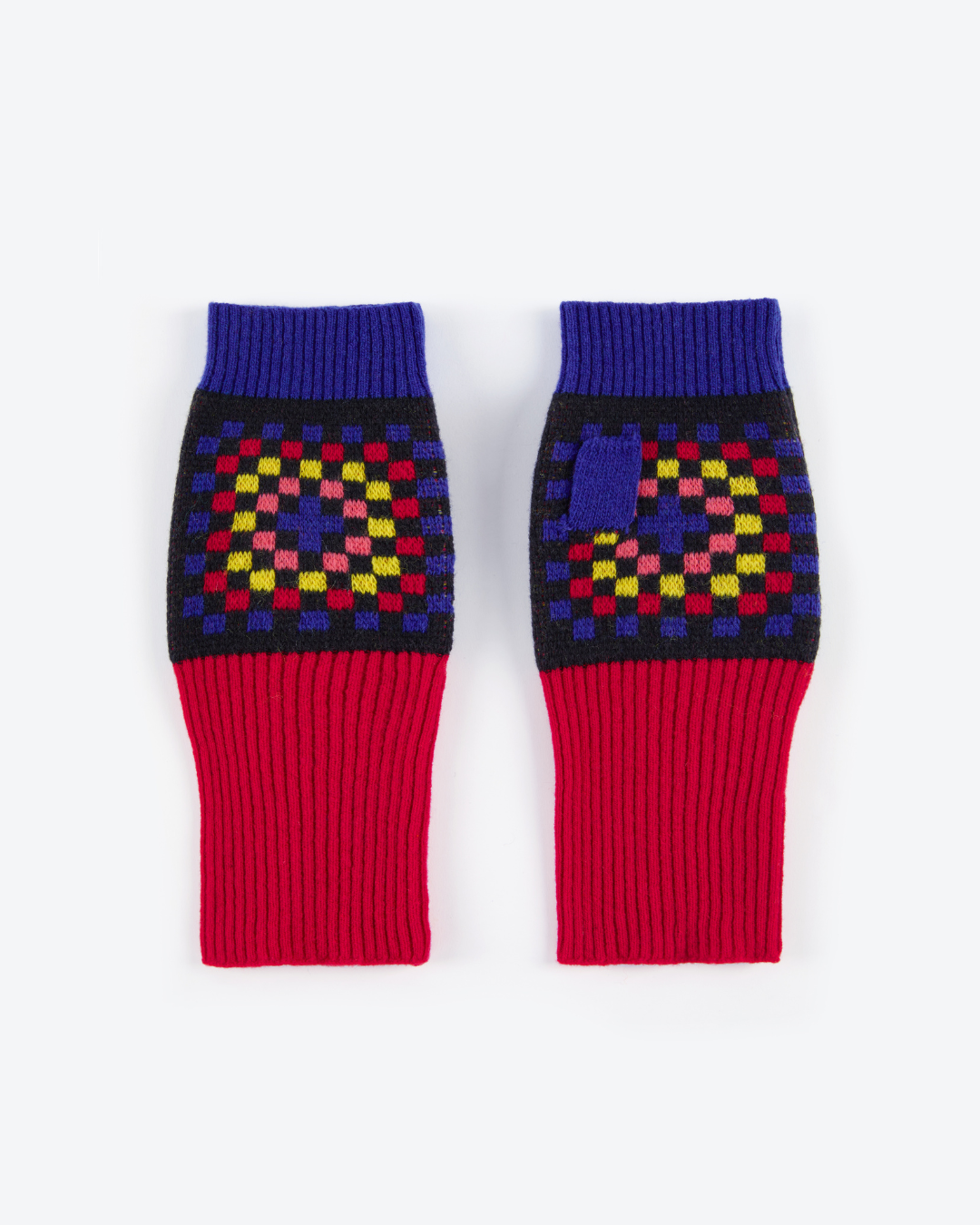 colourful fingerless gloves 