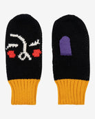 Mitten with faces in it 