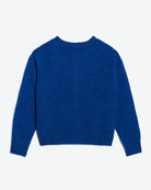 Blue sweater on a white background