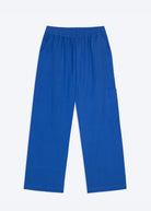 Blue pants on a white background