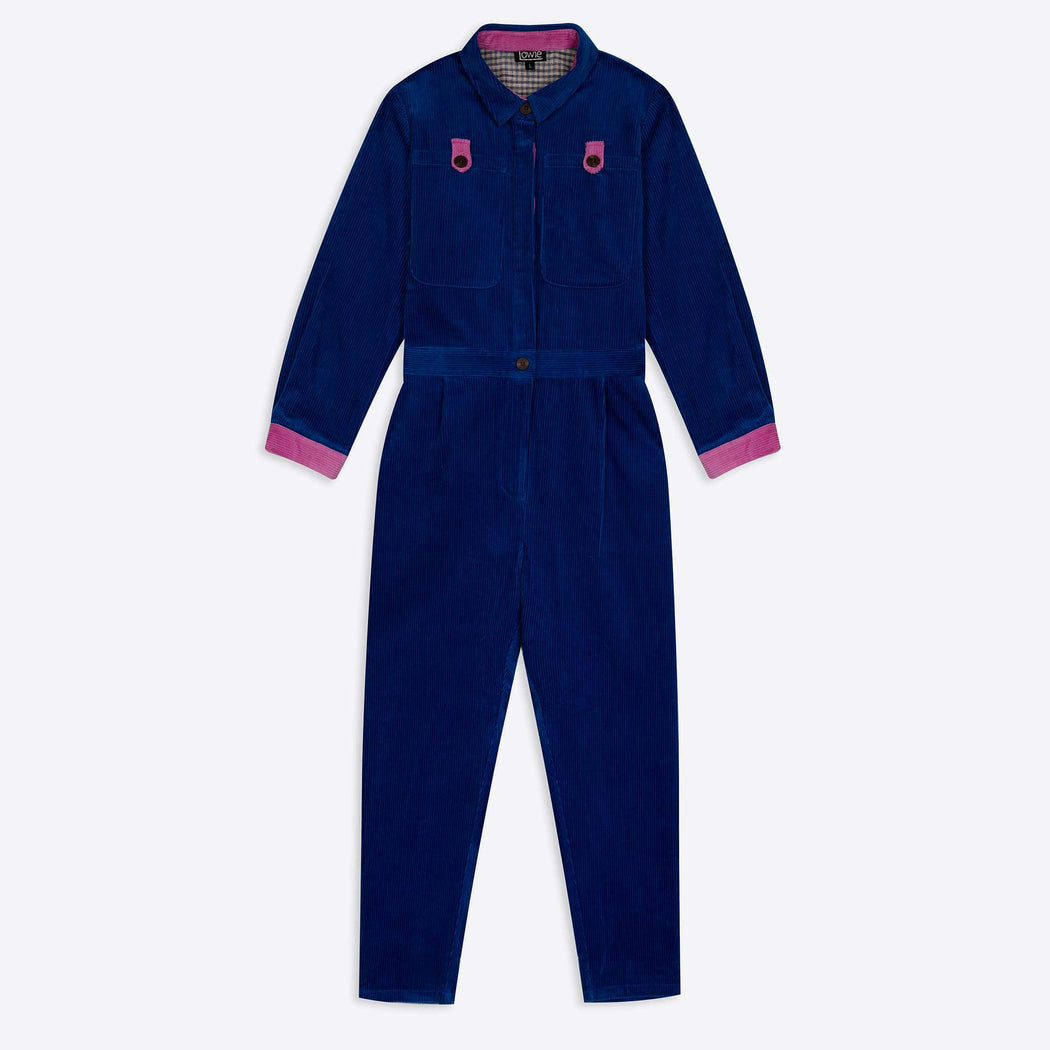 Lowie Cobalt Corduroy Boilersuit