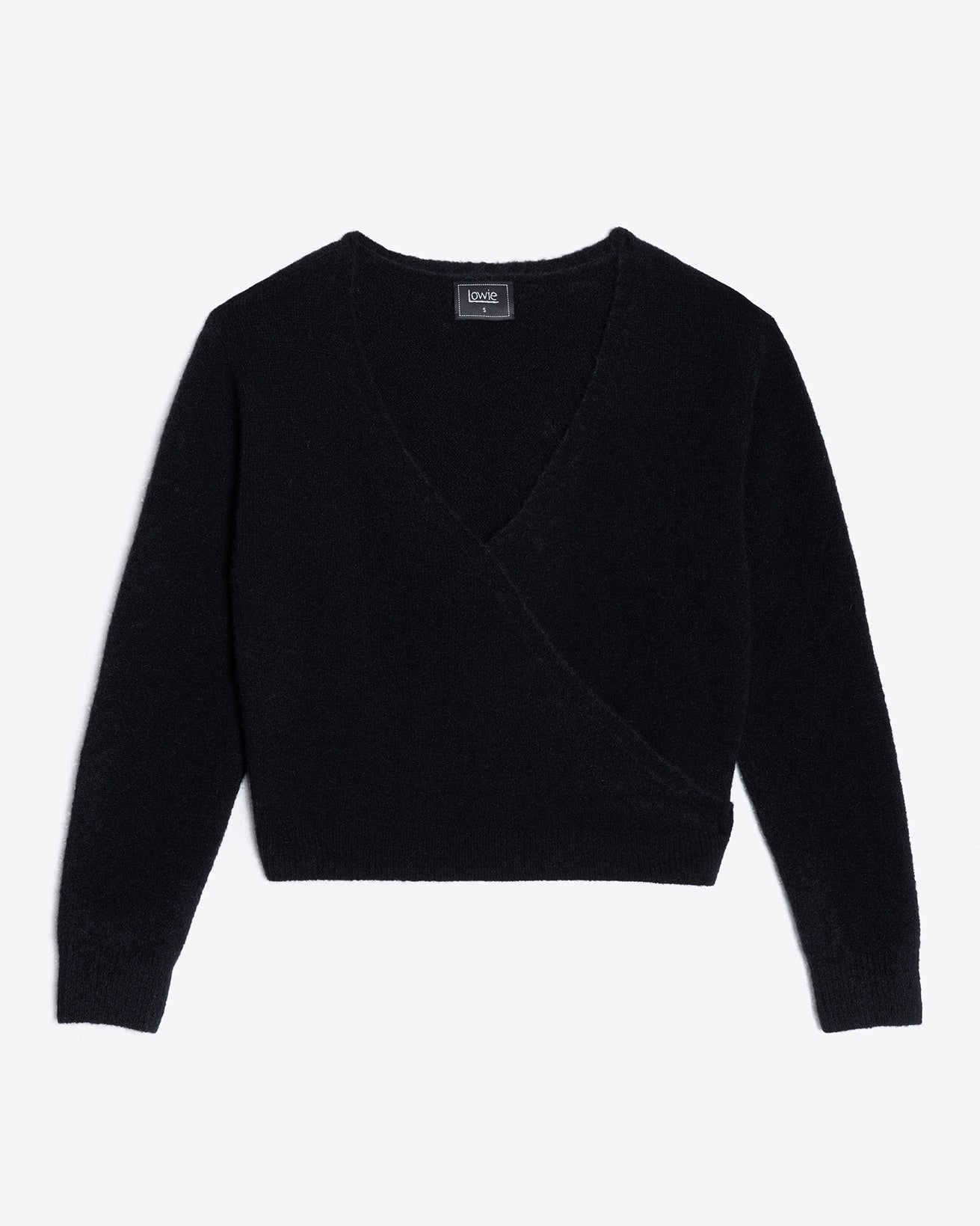Black sweater on a white background