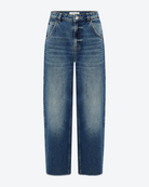 Blue jeans on a white background