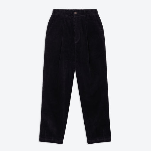 Lowie Black Corduroy Easy Trouser