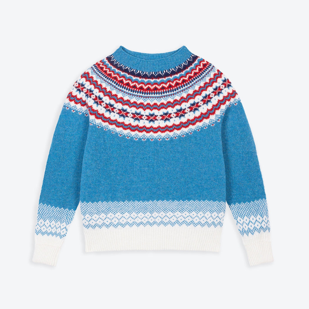 Lowie Blue Caerphilly Fair Isle Jumper