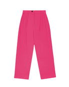 Bright pink pants on a white background