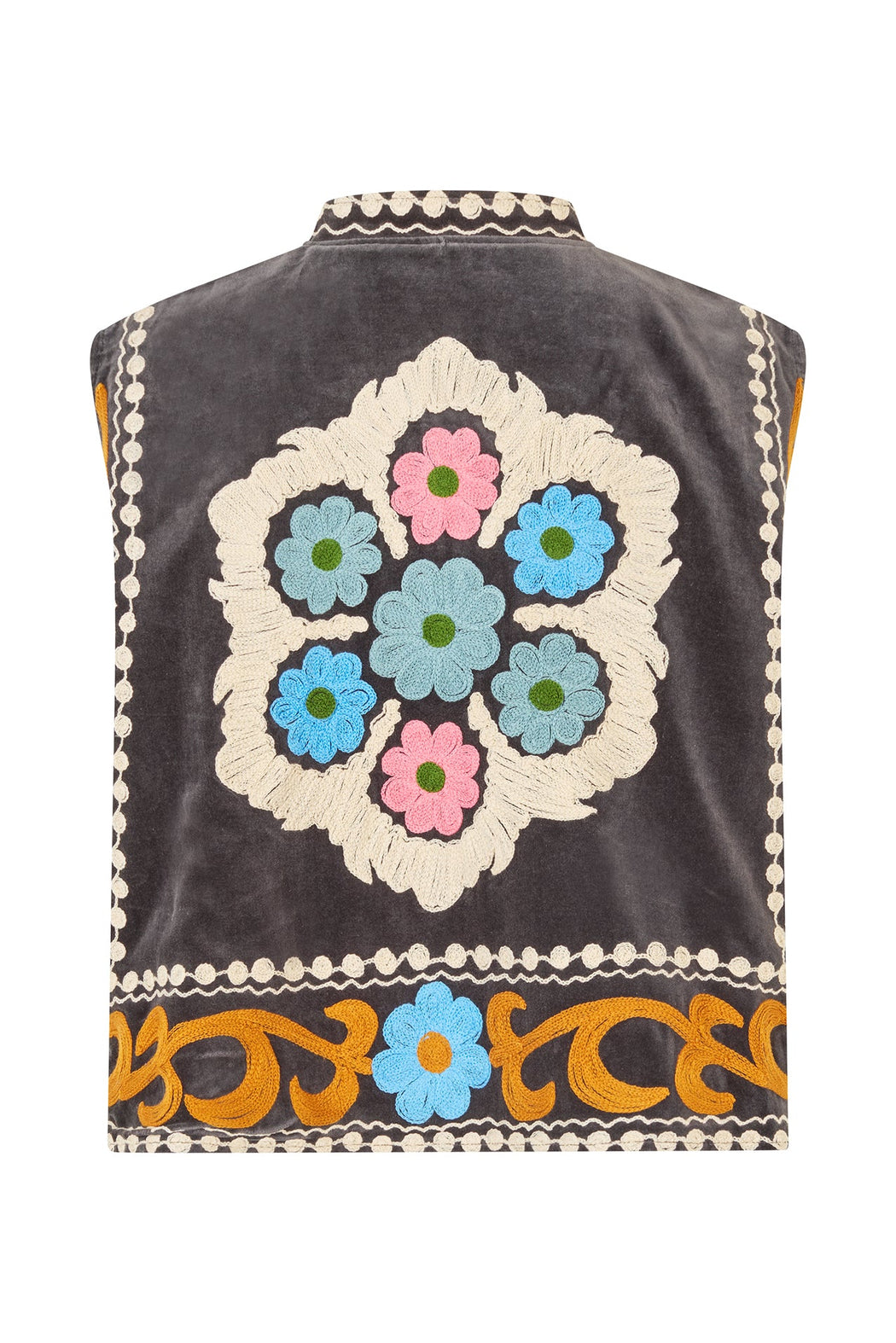 Lollys Laundry Embroidered Floral Vest