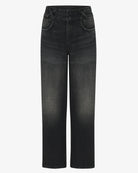 Black jeans on a white background