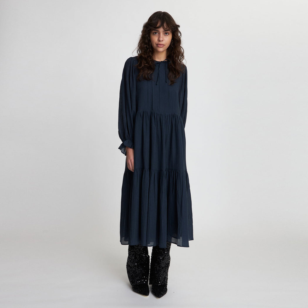 Stella Nova Navy Crispy Dress