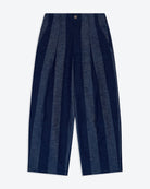 Lowie Stripe Denim Pleat Trouser