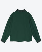 Lowie Green Check Scallop Collar Shirt