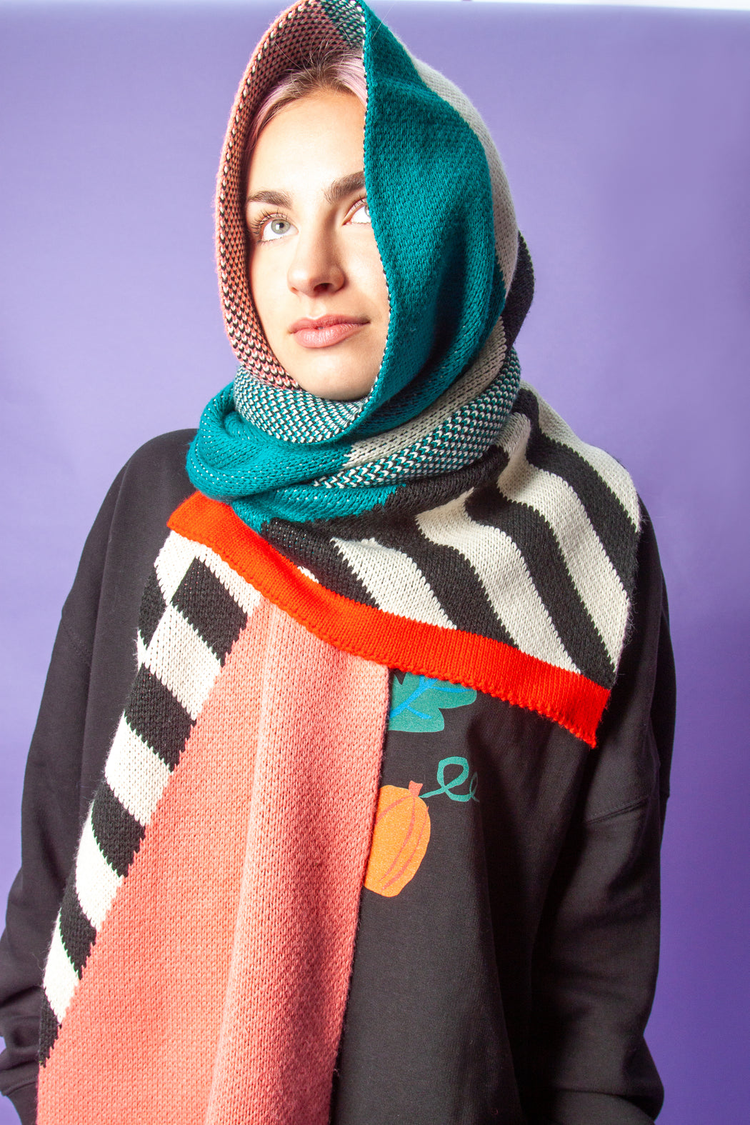 Miss Pompom Geo Scarf