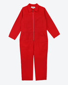 Red jumpsuit on a white background