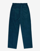 Teal pants on a white background