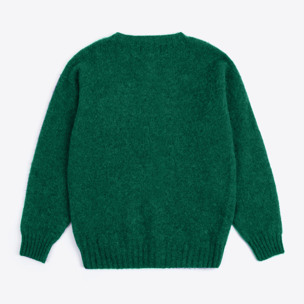 Lowie Scottish Emerald Classic Brushed Cardigan