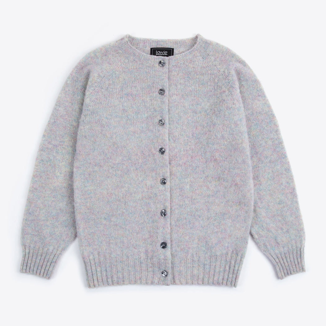 Lowie Scottish Pearl Classic Brushed Cardigan