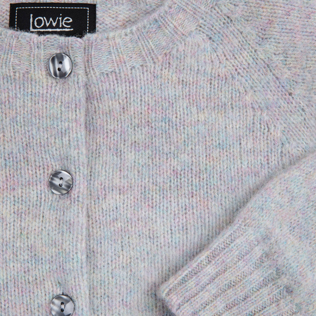 Lowie Scottish Pearl Classic Brushed Cardigan