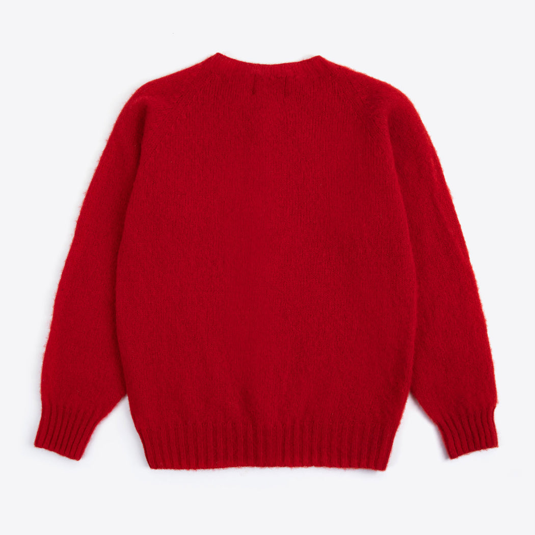 Lowie Scottish Red Classic Brushed Cardigan