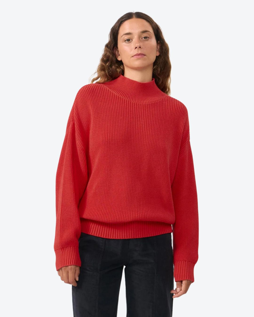 Shira jumper red on women