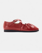 Naguisa Red Cross Strap Flats