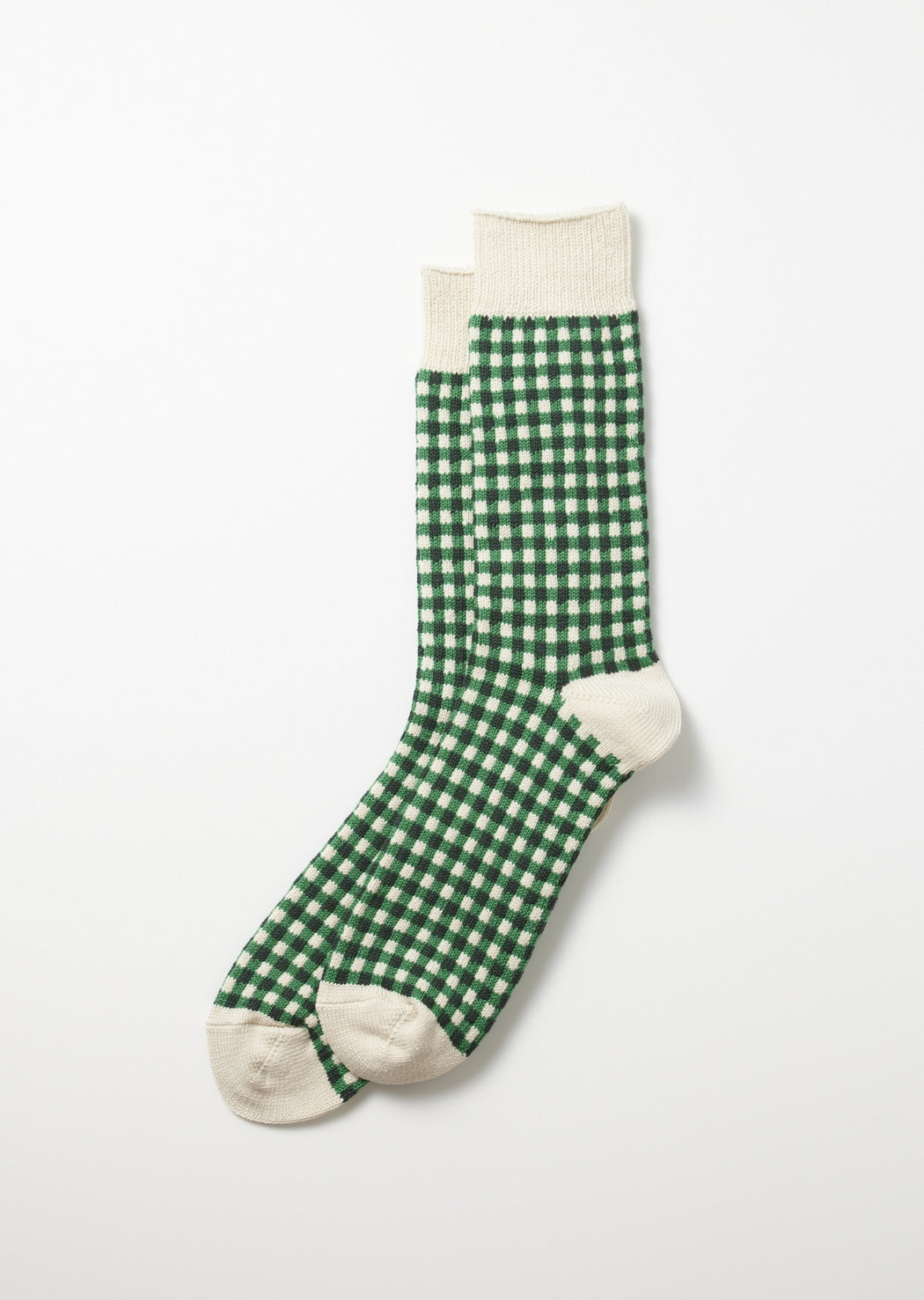 RoToTo Green Gingham Socks