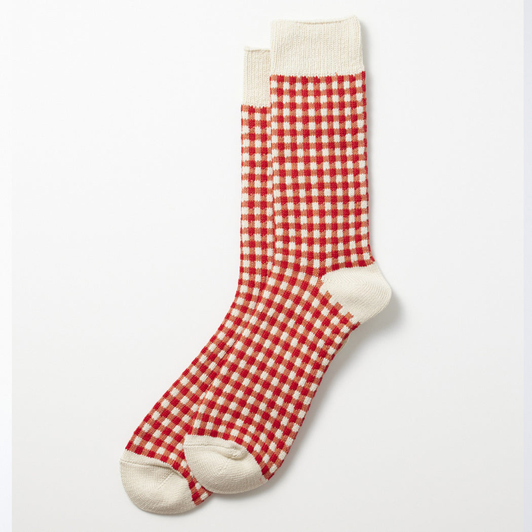 RoToTo Red Gingham Socks