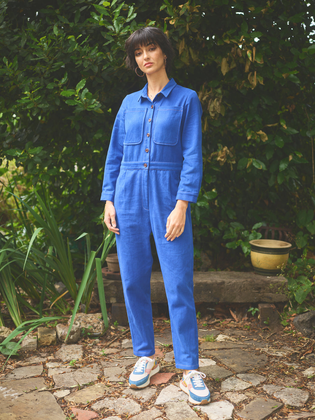 Lowie Cotton Drill Cobalt Boilersuit