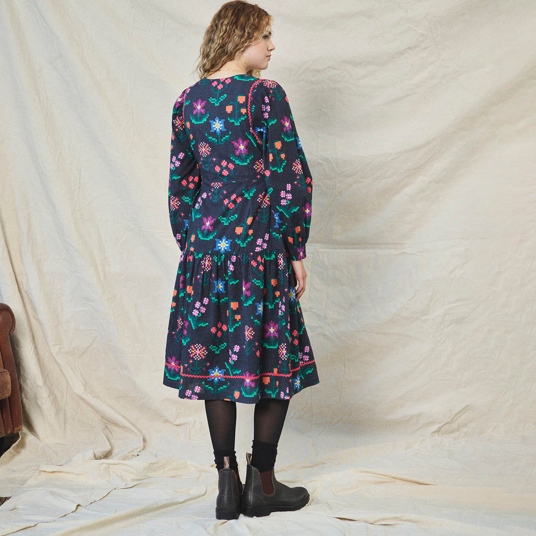 Lowie Needlepoint Print Lottie Dress