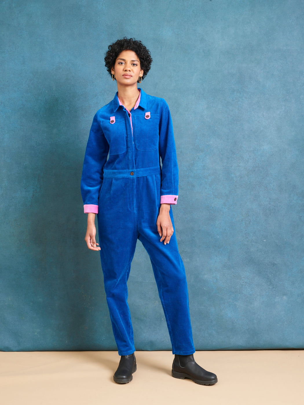 Lowie Cobalt Corduroy Boilersuit