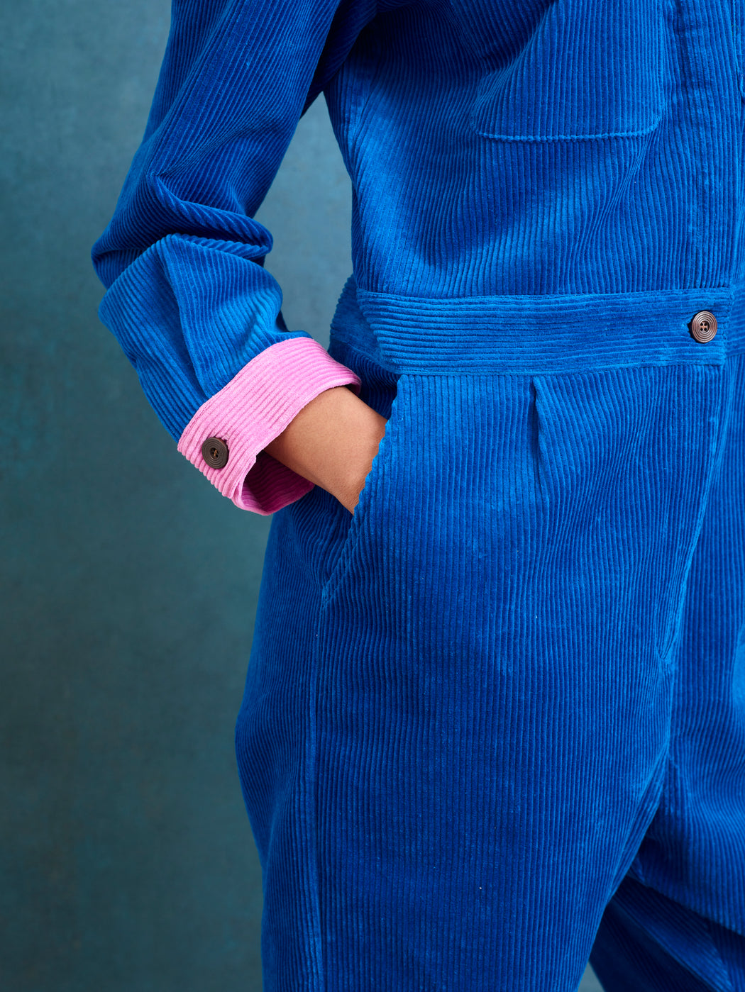 Lowie Cobalt Corduroy Boilersuit