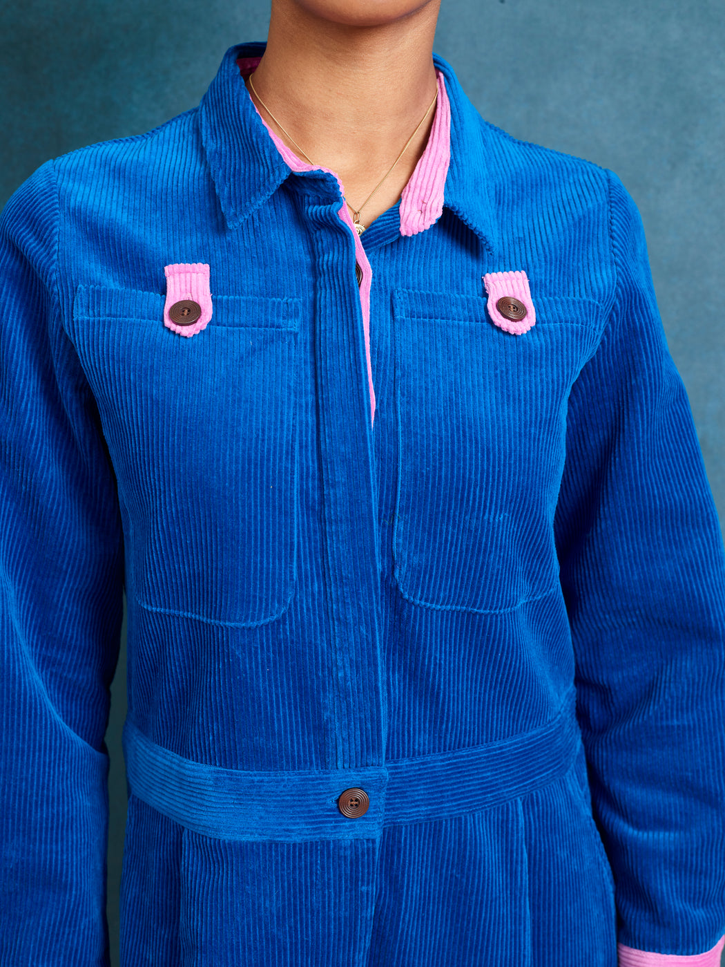 Lowie Cobalt Corduroy Boilersuit