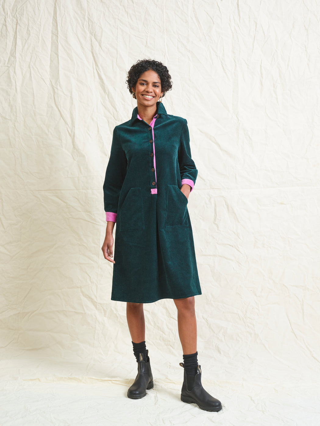 Lowie Pine Corduroy Shirt Dress