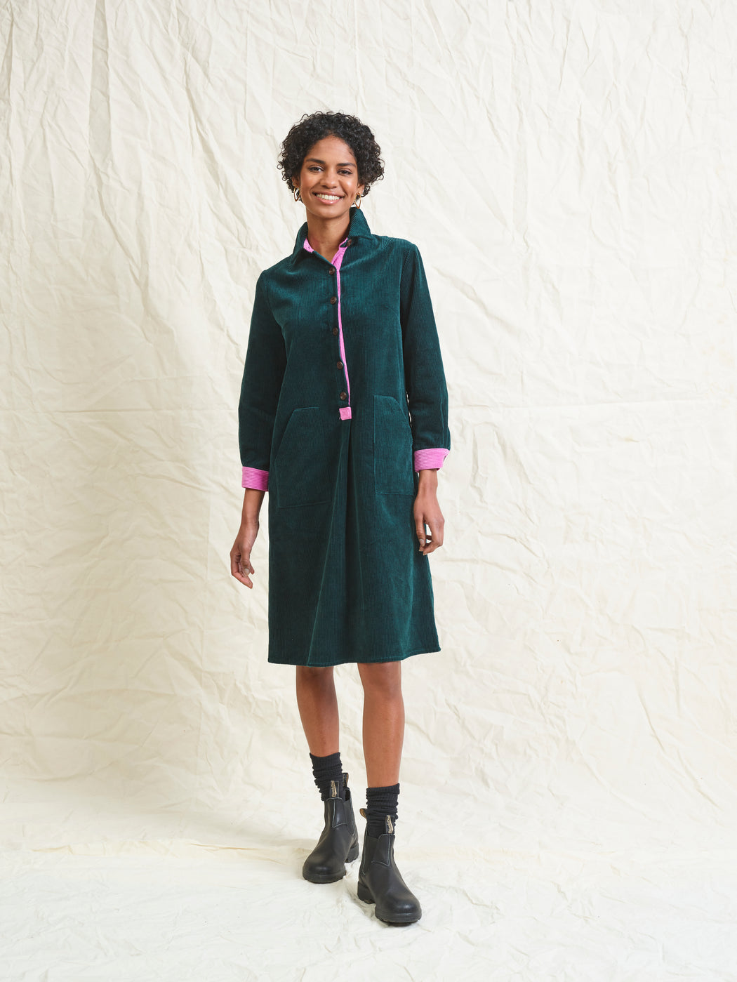 Lowie Pine Corduroy Shirt Dress