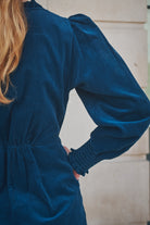 navy corduroy dress sleeve