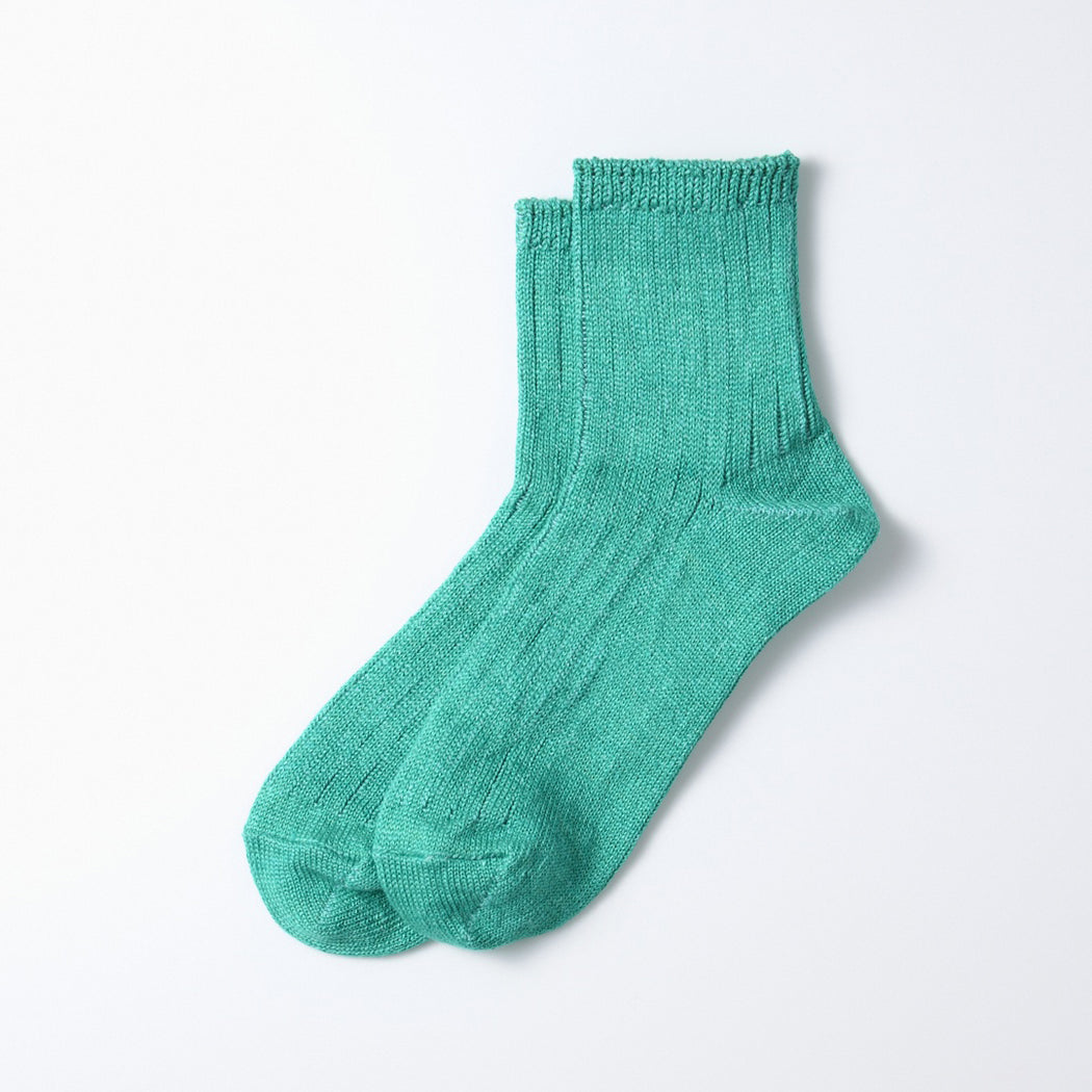 RoToTo Linen Aqua Green Socks