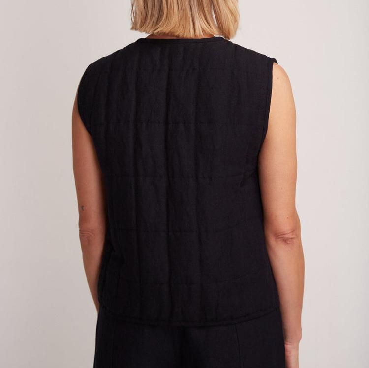 embroidered black vest waistcoat