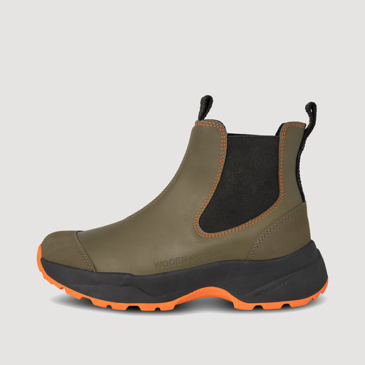 Woden Siri Dark Olive Waterproof Boot